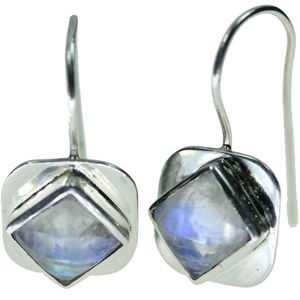 Moonstone Evolution Hook Earrings